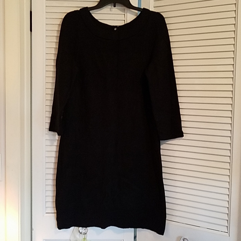 Ladies knee length black dress